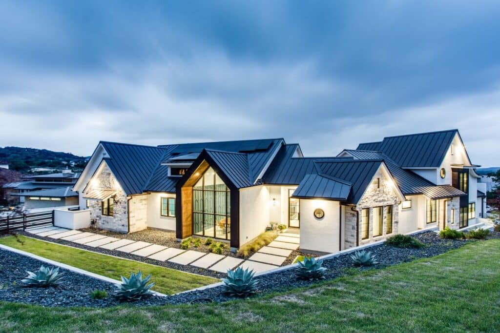 Exterior image of a Build Native Custom home. 