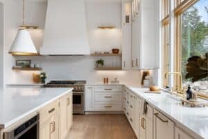 Interior kitchen image of a Build Native custom home.